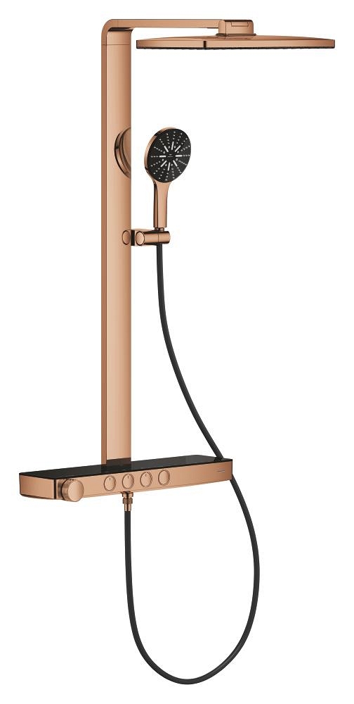 duschsystem mit thermostat zur wandmontage