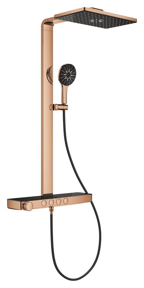 duschsystem mit thermostat zur wandmontage