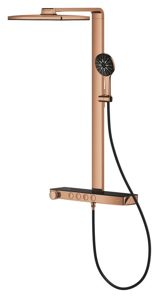 duschsystem mit thermostat zur wandmontage