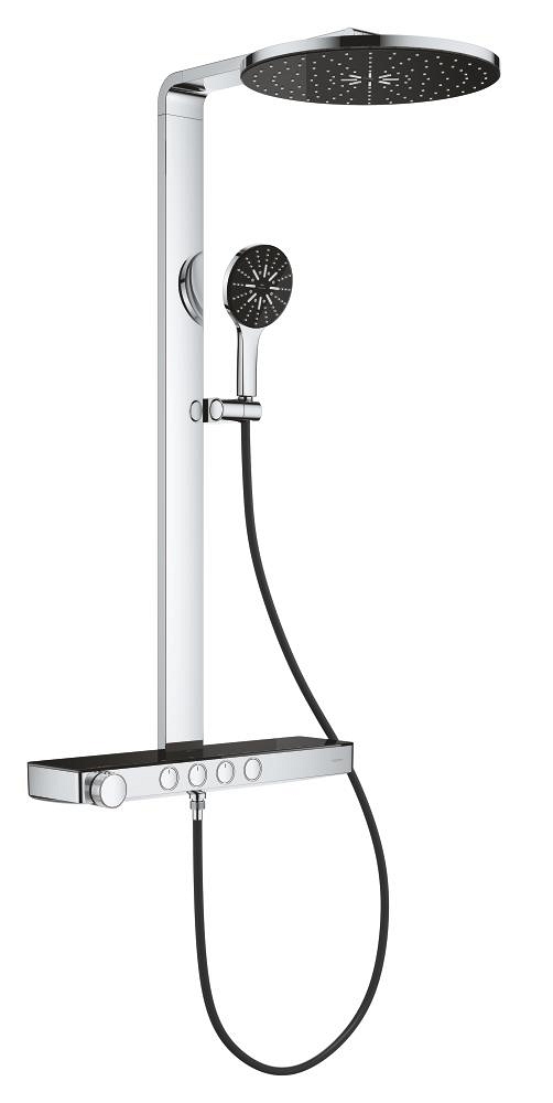 duschsystem mit thermostat zur wandmontage