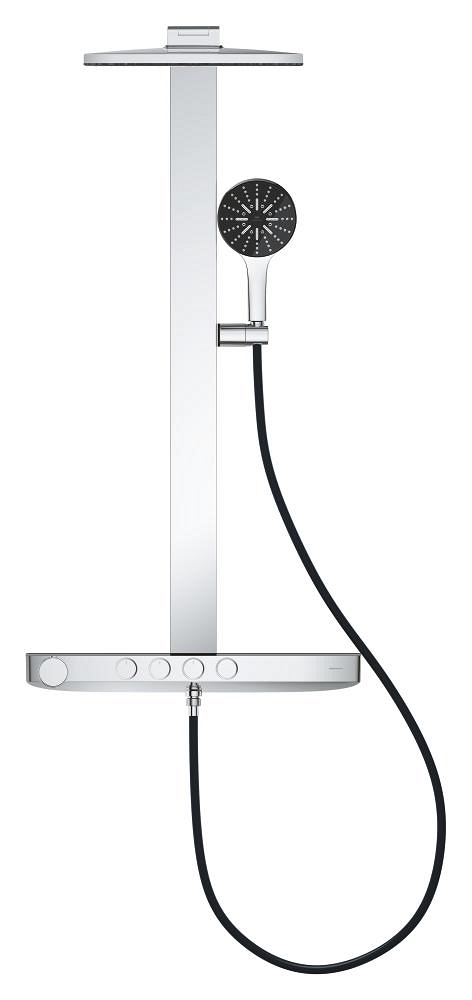 duschsystem mit thermostat zur wandmontage
