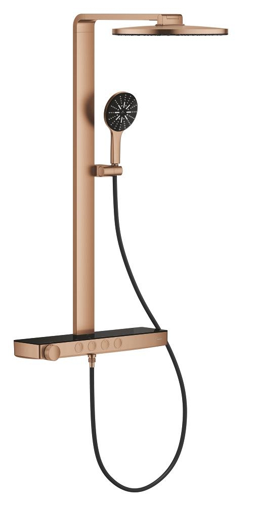 duschsystem mit thermostat zur wandmontage