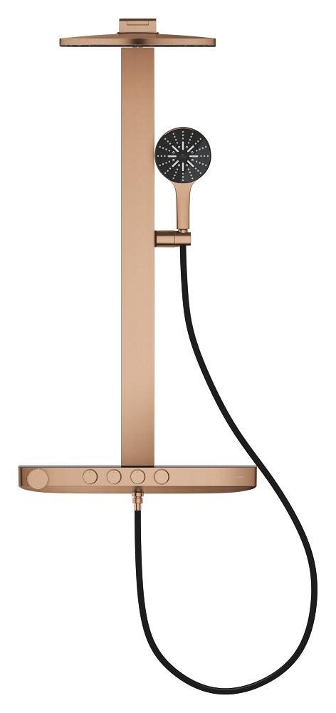 duschsystem mit thermostat zur wandmontage