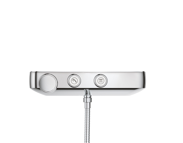 duschsystem mit thermostat – kopfbrause mit 3 strahlarten – 260 mm