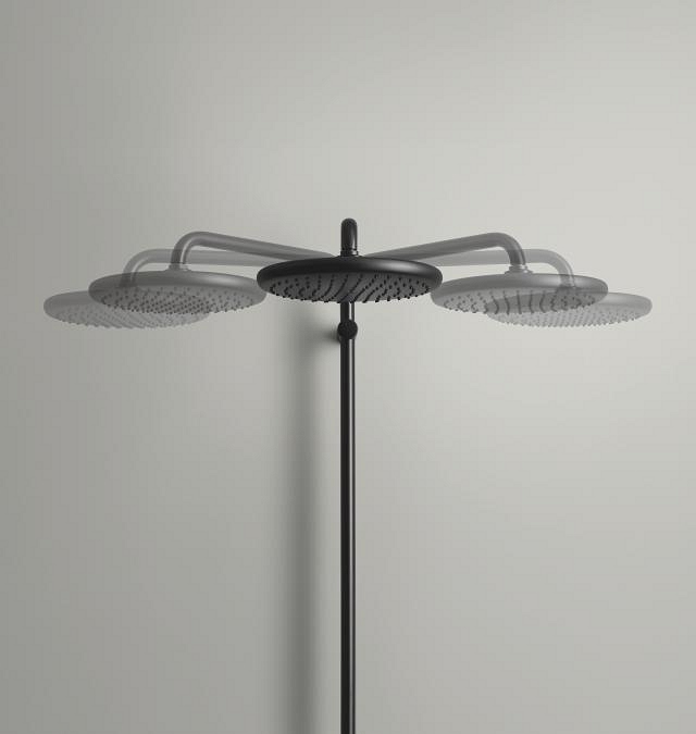 duschsystem mit umsteller – abstand zwischen umsteller und oberer halterung 620 mm