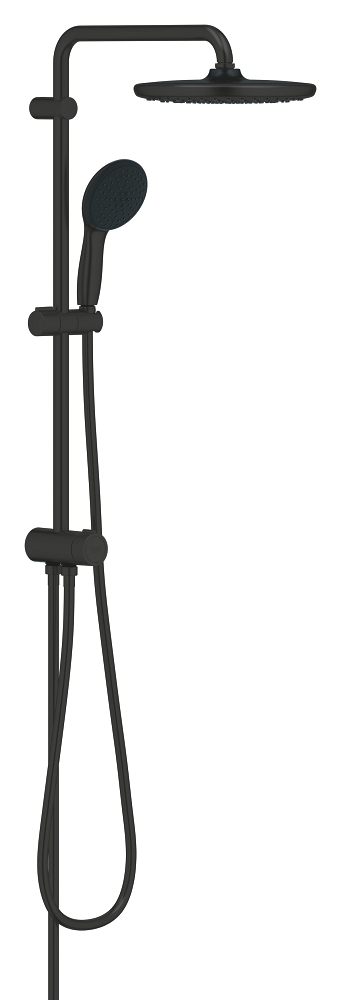 duschsystem mit umsteller – abstand zwischen umsteller und oberer halterung 620 mm