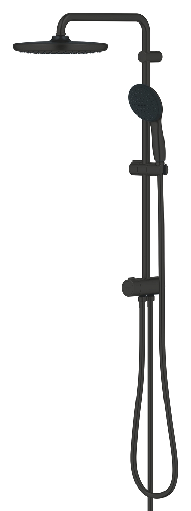 duschsystem mit umsteller – abstand zwischen umsteller und oberer halterung 620 mm