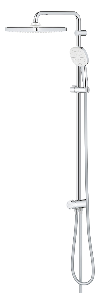 flexibles duschsystem mit umsteller zur wandmontage