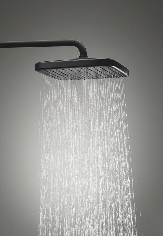 duschsystem mit umsteller – abstand zwischen umsteller und oberer halterung 620 mm
