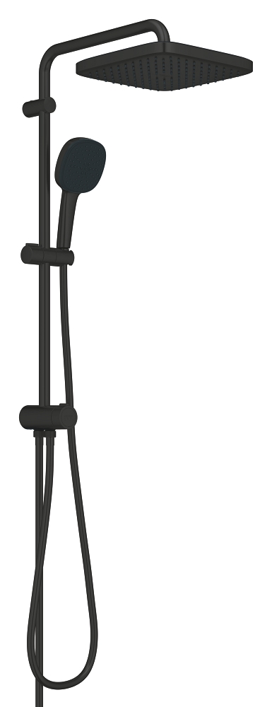 duschsystem mit umsteller – abstand zwischen umsteller und oberer halterung 620 mm