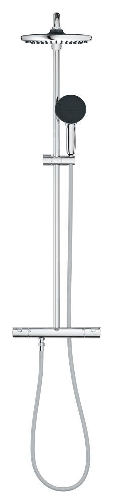duschsystem mit thermostat 160 cm³ zur wandmontage