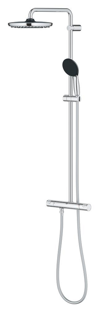 duschsystem mit thermostat 160 cm³ zur wandmontage
