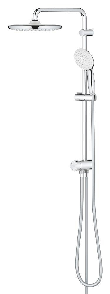 flexibles duschsystem mit umsteller zur wandmontage