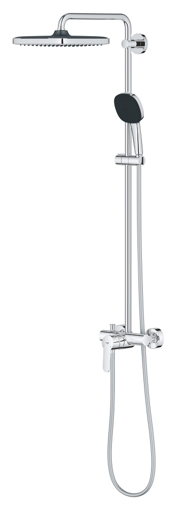 duschsystem mit einhebelmischer zur wandmontage