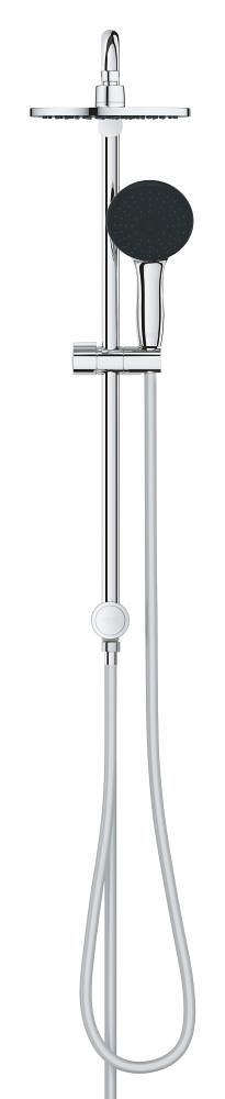 flexibles duschsystem mit umsteller zur wandmontage