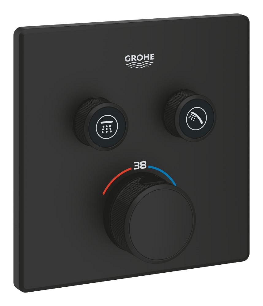 thermostat für unterputzmontage mit 2 ventilen