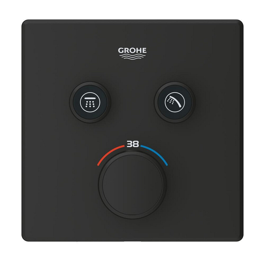 thermostat für unterputzmontage mit 2 ventilen