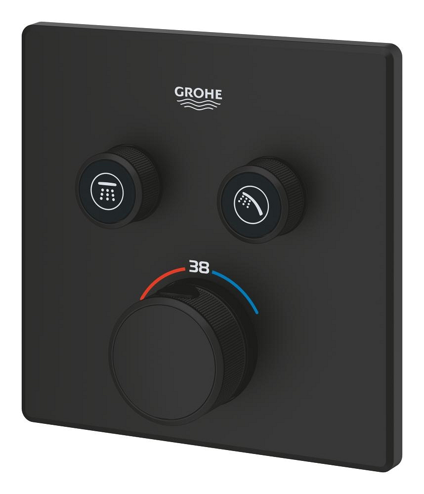 thermostat für unterputzmontage mit 2 ventilen