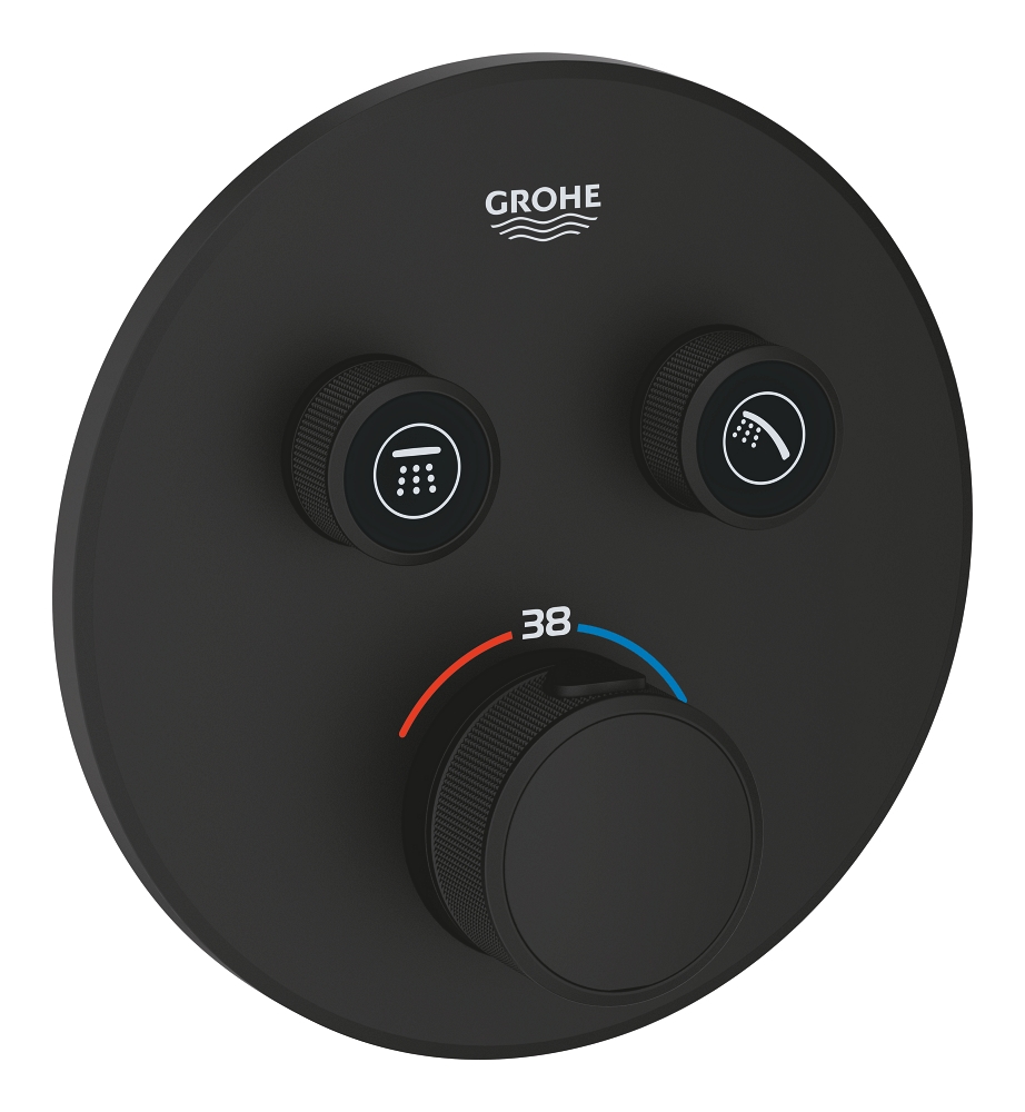 thermostat für unterputzmontage mit 2 ventilen