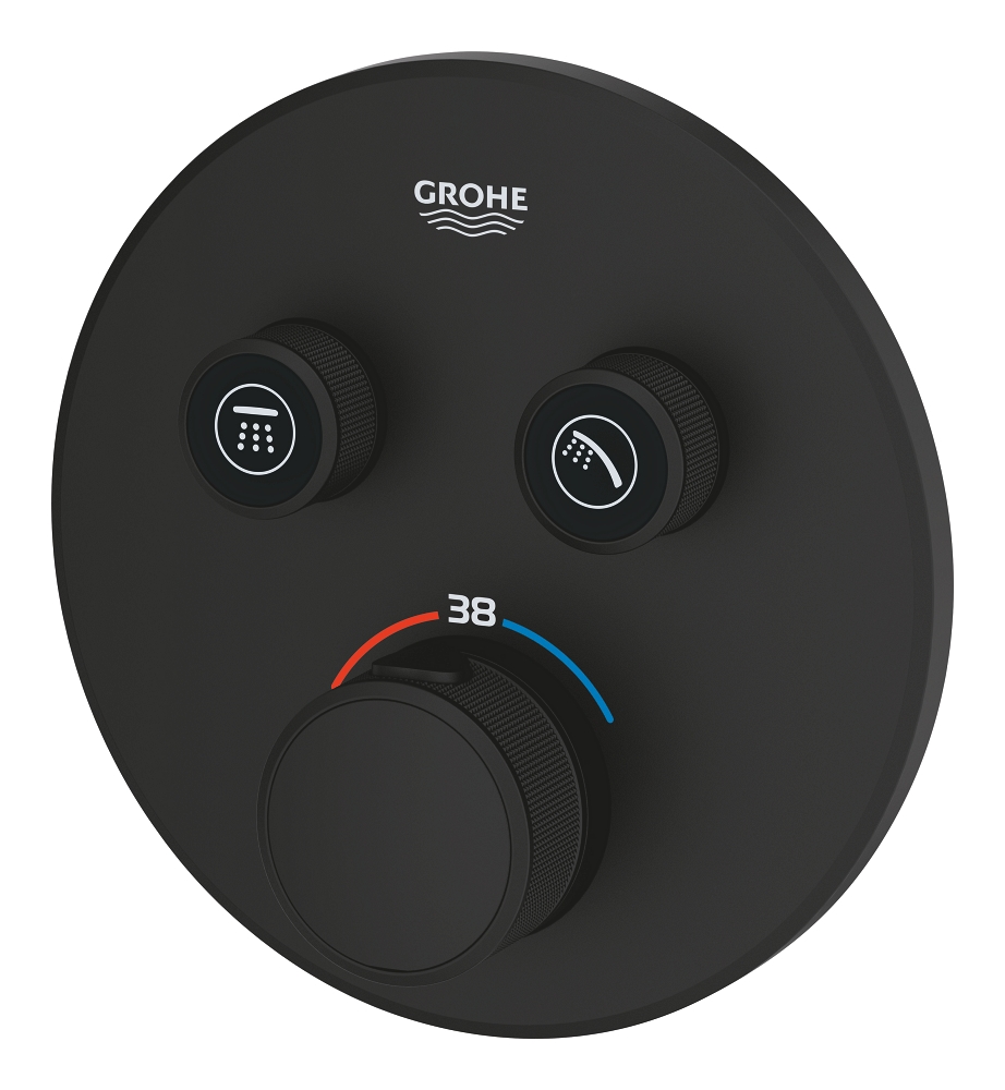 thermostat für unterputzmontage mit 2 ventilen