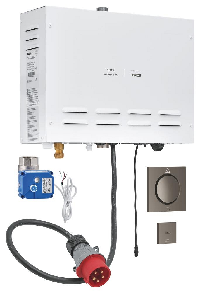 dampferzeuger 99 kw mit dampfauslass und temperatursensor