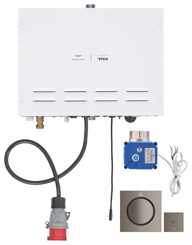 dampferzeuger 99 kw mit dampfauslass und temperatursensor