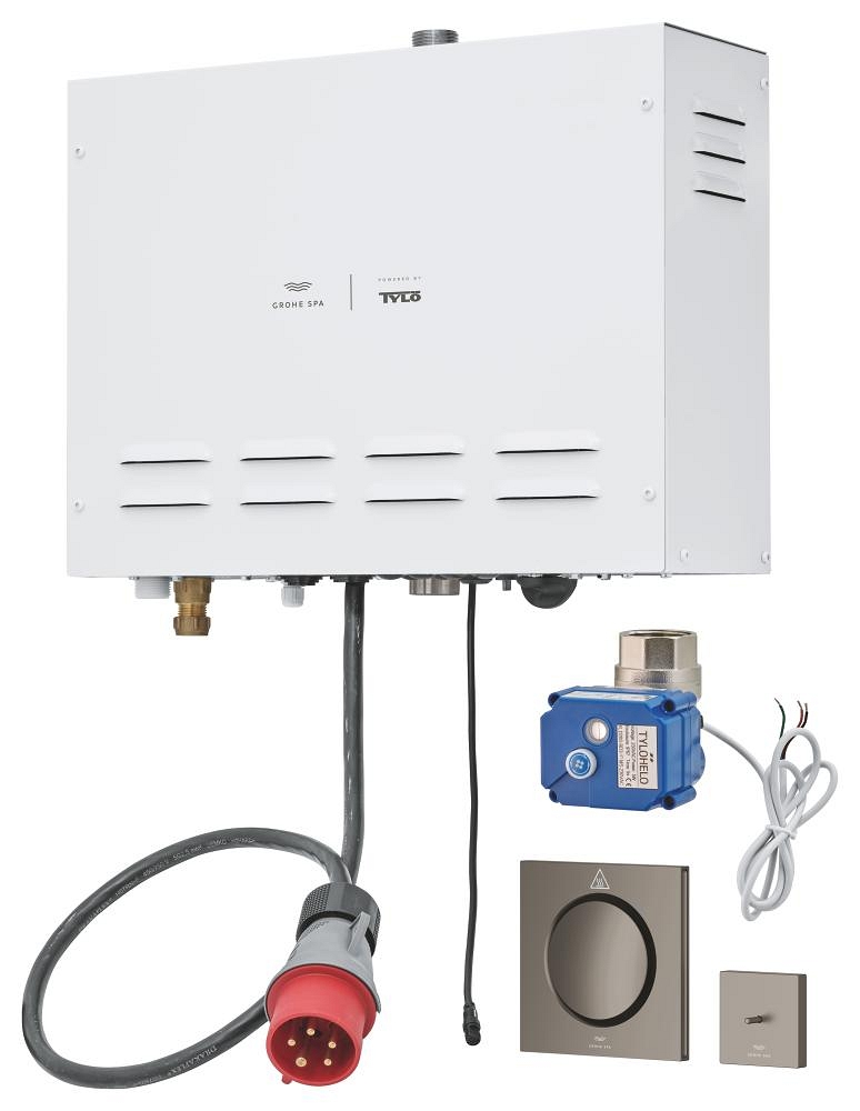 dampferzeuger 99 kw mit dampfauslass und temperatursensor