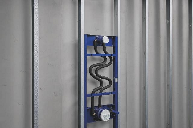 element für die unterputz-duschinstallation – handbrause – kopfbrause mit 2 strahlarten