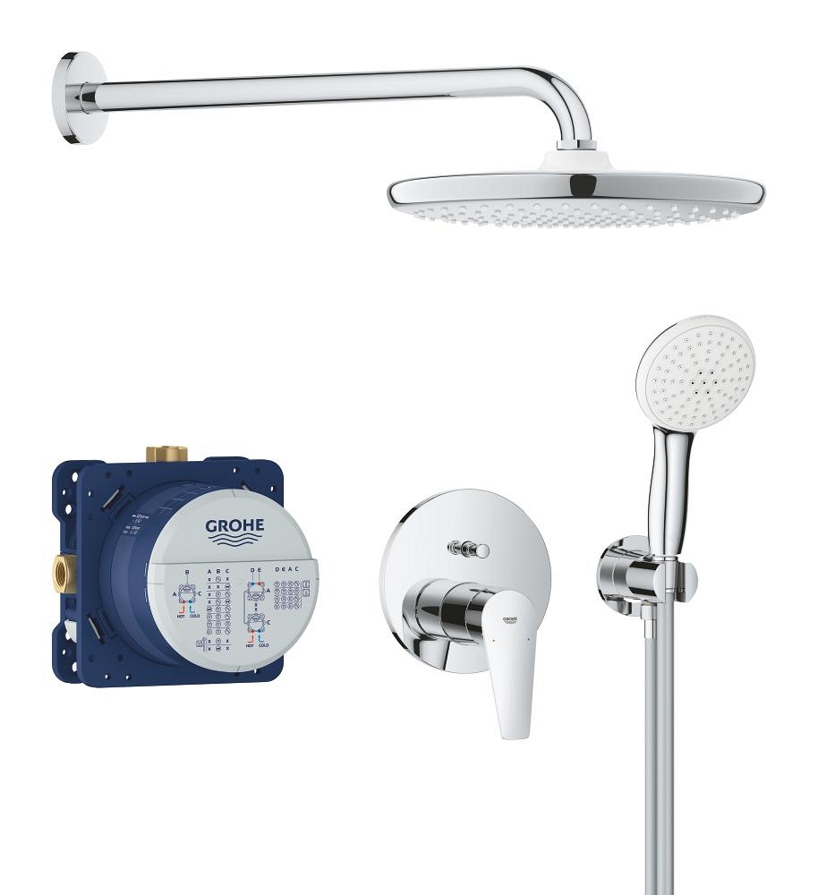 verdecktes duschsystem mit tempesta 250