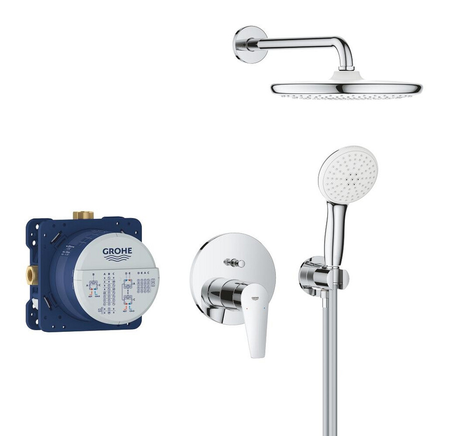 verdecktes duschsystem mit tempesta 250