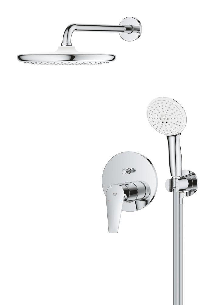 verdecktes duschsystem mit tempesta 250
