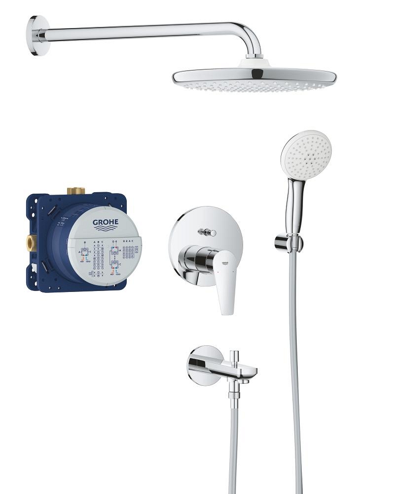 verdecktes duschsystem mit tempesta 250