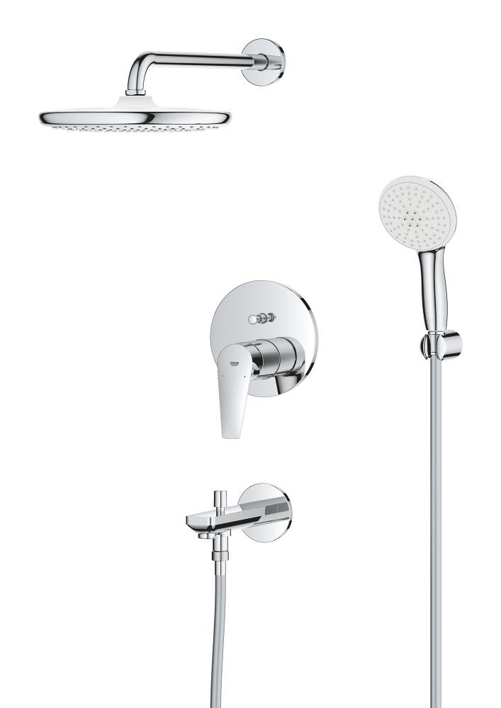 verdecktes duschsystem mit tempesta 250