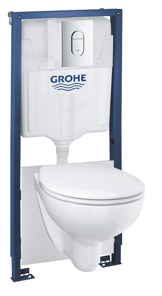 5-in-1-set für wc – 113 m – bau keramik – arena cosmopolitan betätigungsplatte chrom