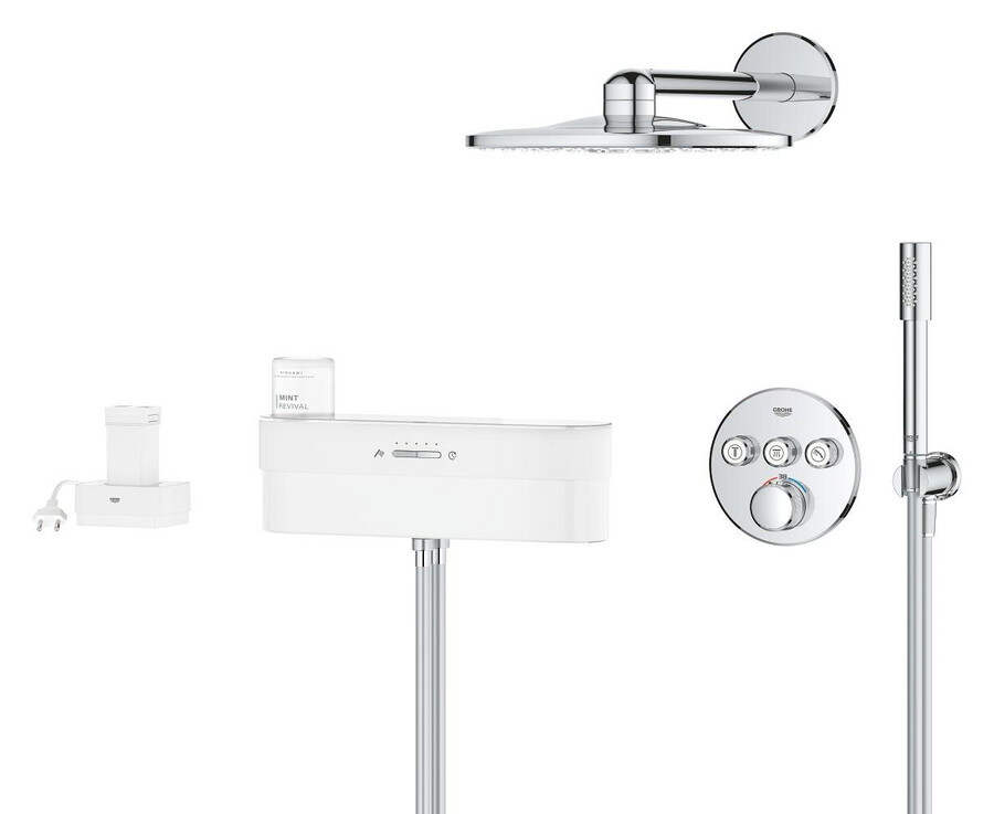 verdecktes duschsystem