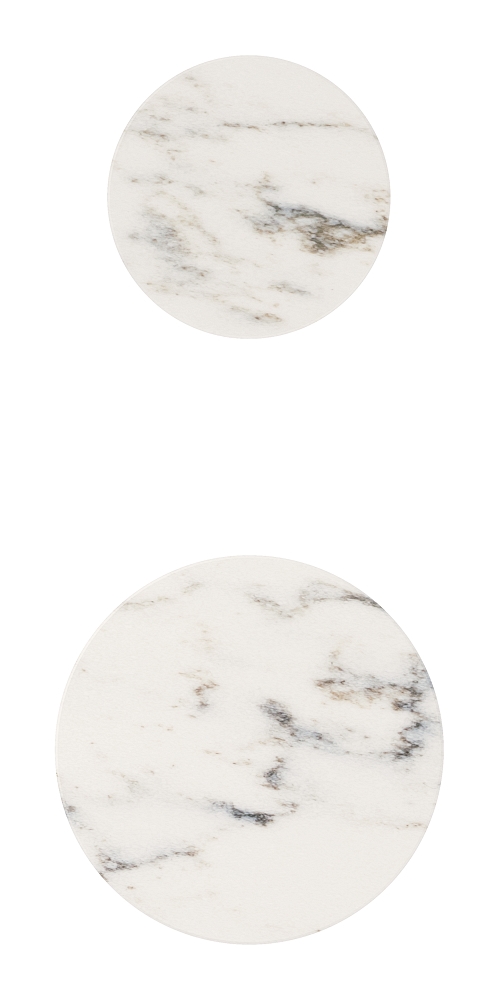 intarsien aus dem material white attica caesarstone
