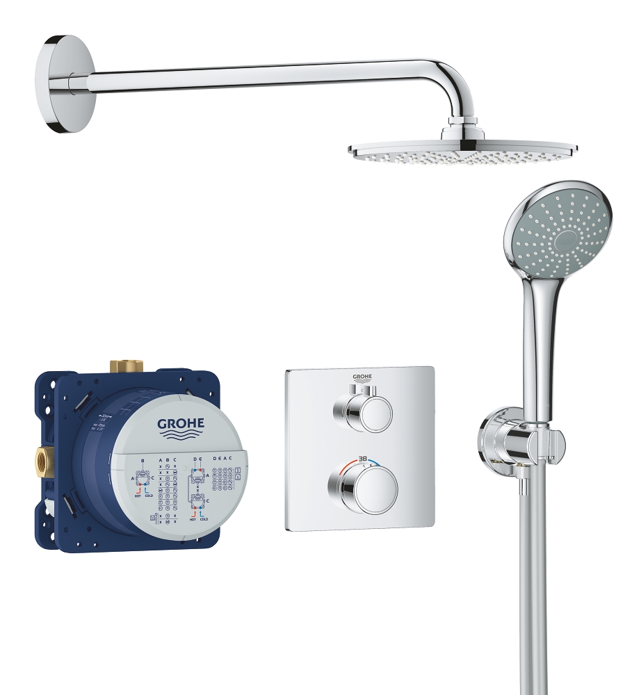 das perfekte duschset mit rainshower cosmopolitan 210