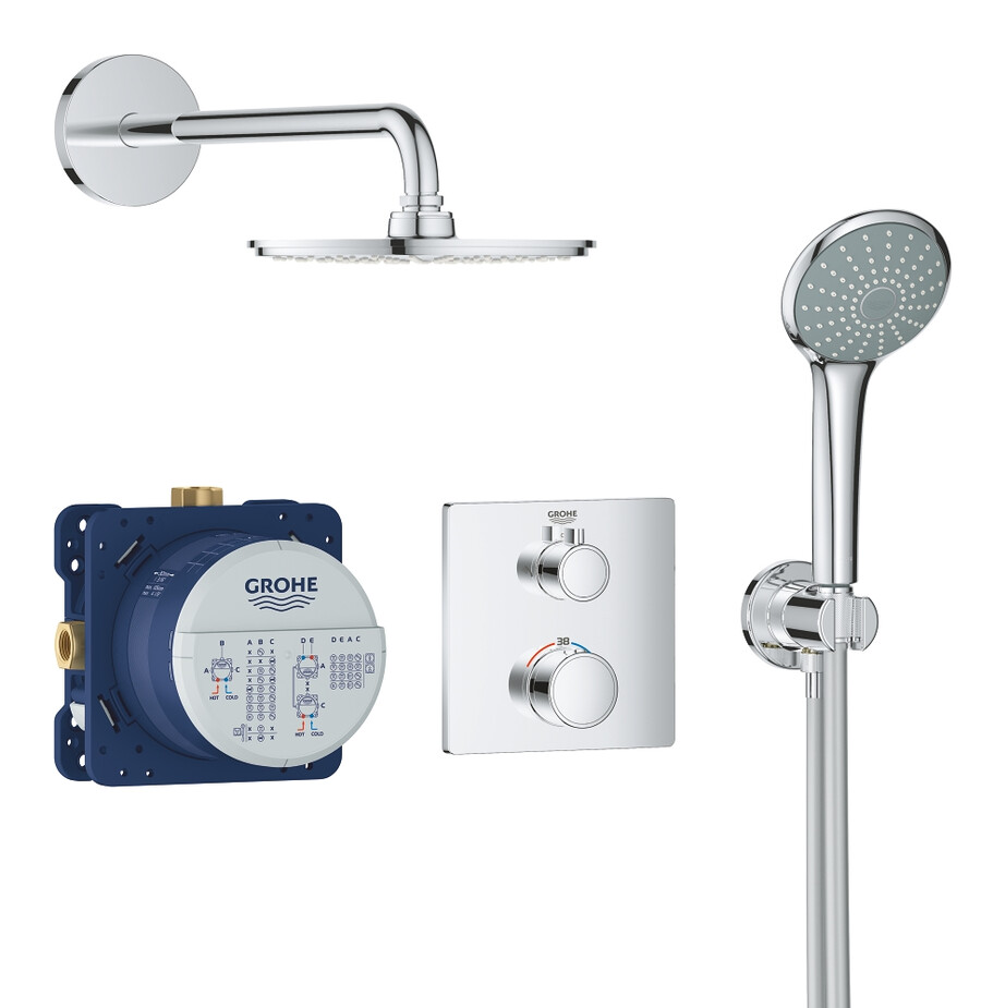 das perfekte duschset mit rainshower cosmopolitan 210