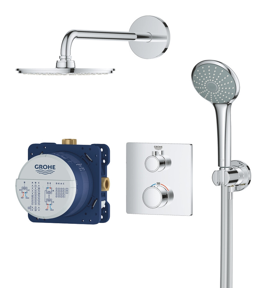 das perfekte duschset mit rainshower cosmopolitan 210