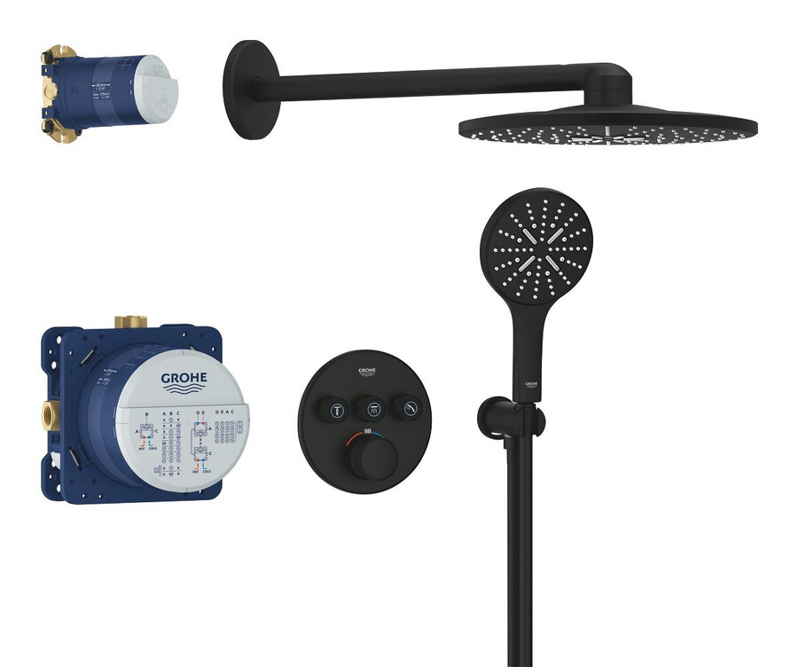 verdecktes duschsystem mit rainshower smartactive 310
