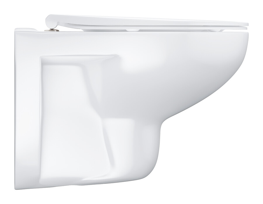 schmale wandhängende wc-garnitur